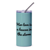 Love Beacon Tumbler, Inspirational Quote Tumbler, Positive Message Drinkware, Gift for Her, Encouragement Tumbler, Stainless Steel Tumbler - Tawshia